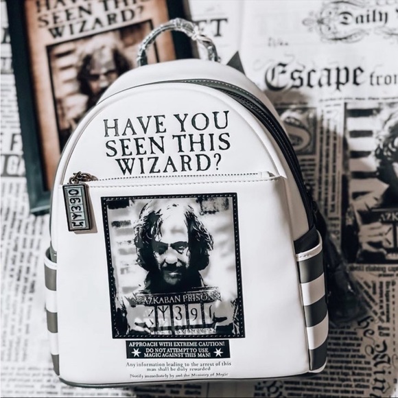 Exclusive Lougefly Harry Potter Sirius Black Wanted Poster Mini Backpack - Picture 5 of 14